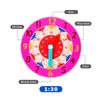 Детские деревянные часы Монтессори, игрушки, обучающие материалы, обучающие игрушки для детей начальной школы, умная доска, игрушка