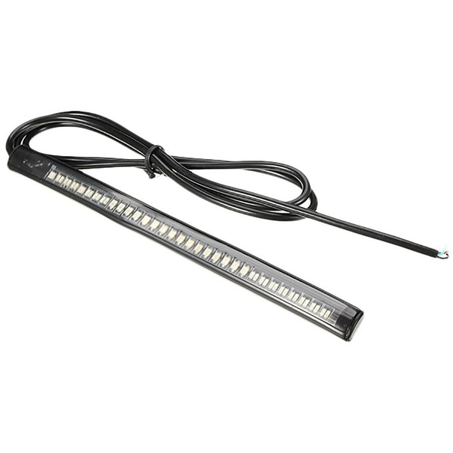Flexible Motorcycle 48 LED Strip Rear Tail Brake Stop Turn Signal Light Lamps