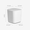 Storage Box Plastic Mini Desktop Bin Large Capacity Nordic Style Small Trashcan Portable Square Garbage Holder Office