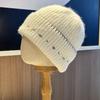 New Simple and Small Line Knitted Hats for Women Warm Woolen Hats for Autumn and Winter and Small Cold Hats That Show Off The Face