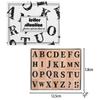Wooden Alphabet Rubber Stamps Alphabet Vintage Wooden Rubber A-Z Letter Number Stamp  For Letters