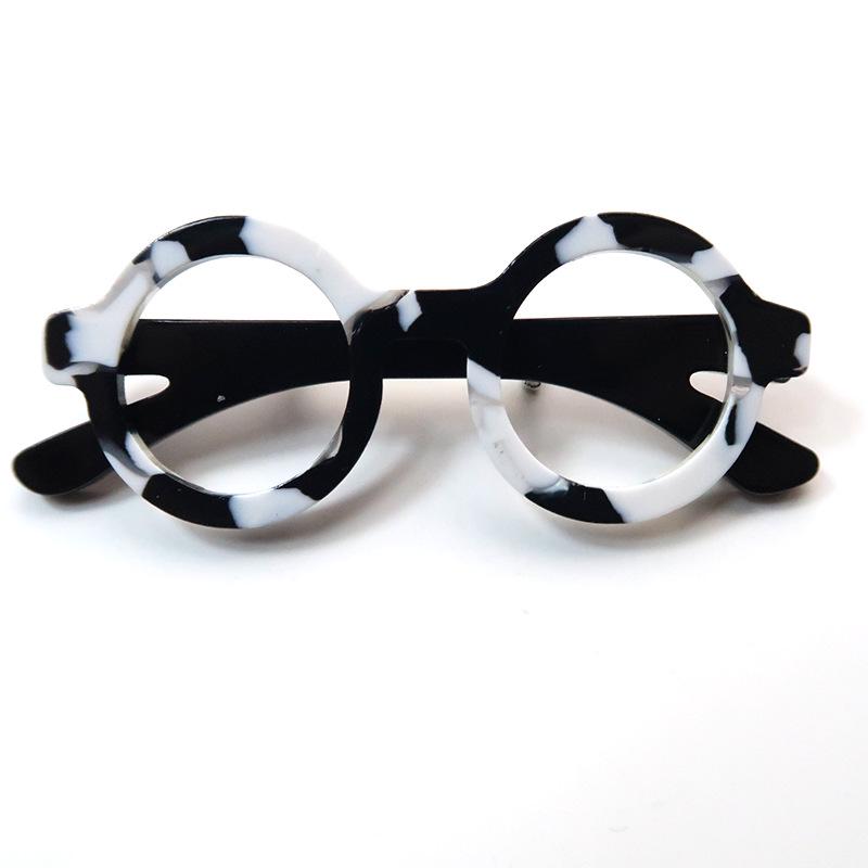 Бестселлер Yi'ai: Европейско-американская акриловая брошь в форме очков - Уникальный стиль, аксессуар-корсет