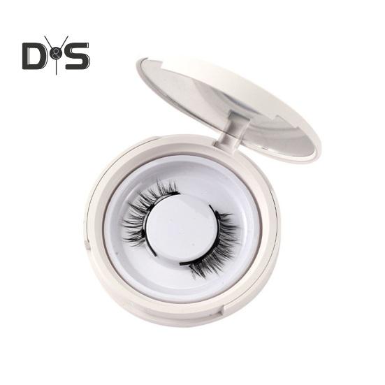 1 Set Magnetic False Eyelashes with Lash Applicator Clip Reusable Natural Wispy Double Sided Magnetic Fake Lashes with Clamp Women Eye Makeup Tools