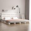 VidaXL Bed Frames White 180x200 Cm Solid Pine Wood Super King 3120148
