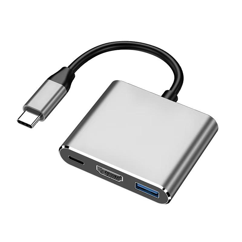 Хаб USB-C на HDMI/USB 3.0 с поддержкой PD: 4K Док-станция и блок питания