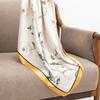 90 * 90CM Temperament Simulation Silk Scarf Spring Matching Shirt Printed Scarf Small Square Scarf Women