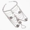 1Pc Retro Metal Anklet Chain with Simulate  Decoration