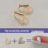 Piercing-Free Invisible Stud To Clip Earring Converter with Soft Pads