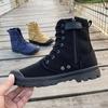 Men's Shoes Fashion High Top Casual Canvas Shoes Outdoor Non Slip Hiking Boots for Men Lace Up Platform Boots Botas Masculinas