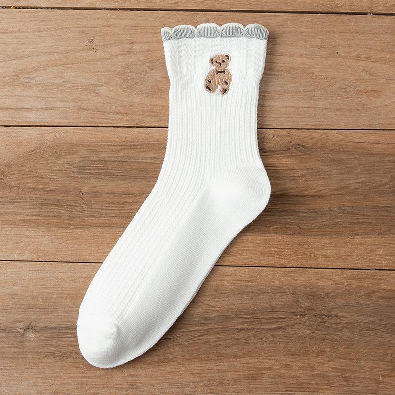 Female Spring and Autumn Fashion New Cotton Lovely Tube Socks