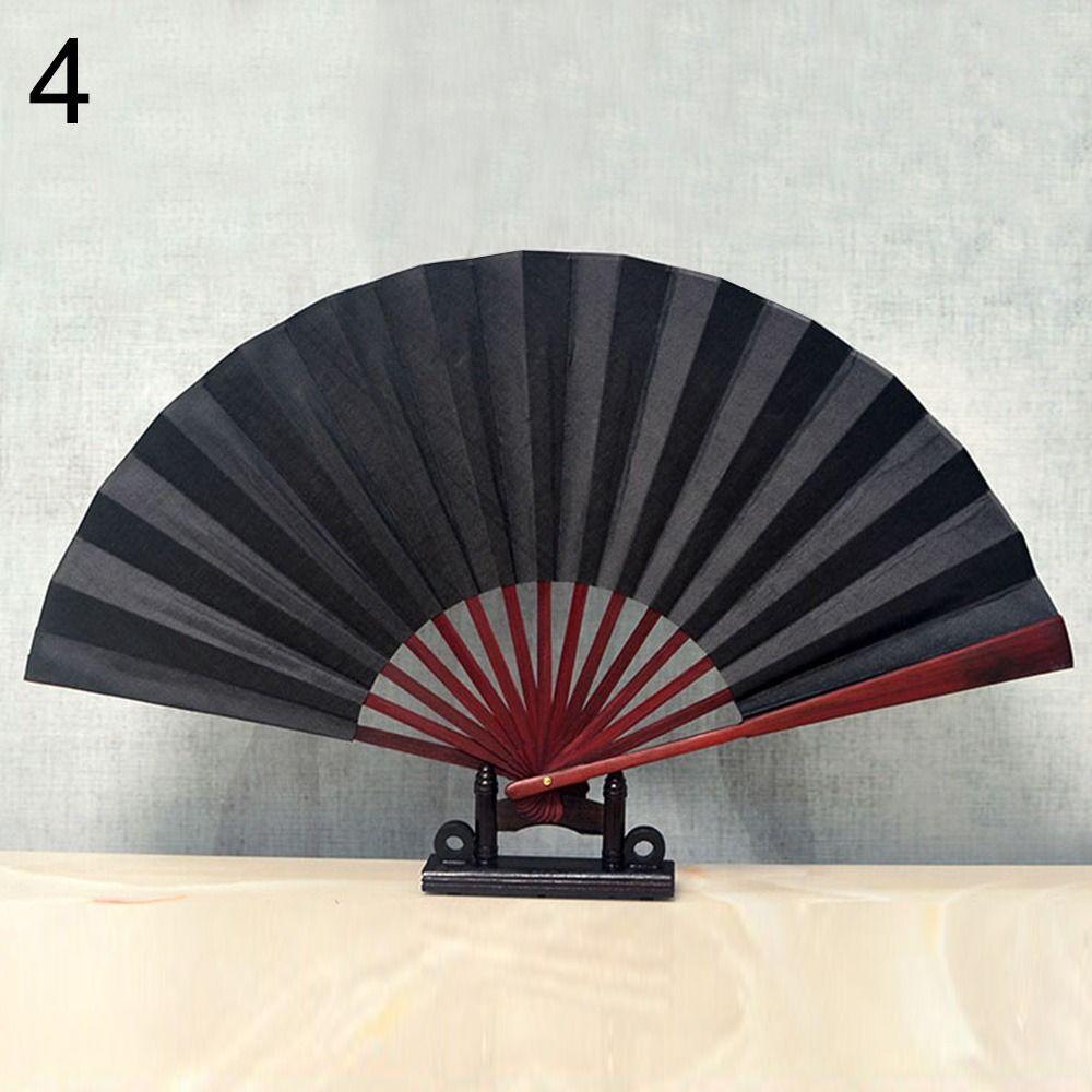 48 см Китайский Тай Чи Декор для свадебной вечеринки Складной сценический веер Веер для йоги Веер для кунг-фу Пластиковый веер из кости