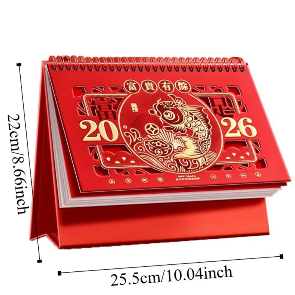 Календарь-домик на 2026 год Лошади Традиционный настольный перекидной календарь Новогодний календарь Ежедневное планирование