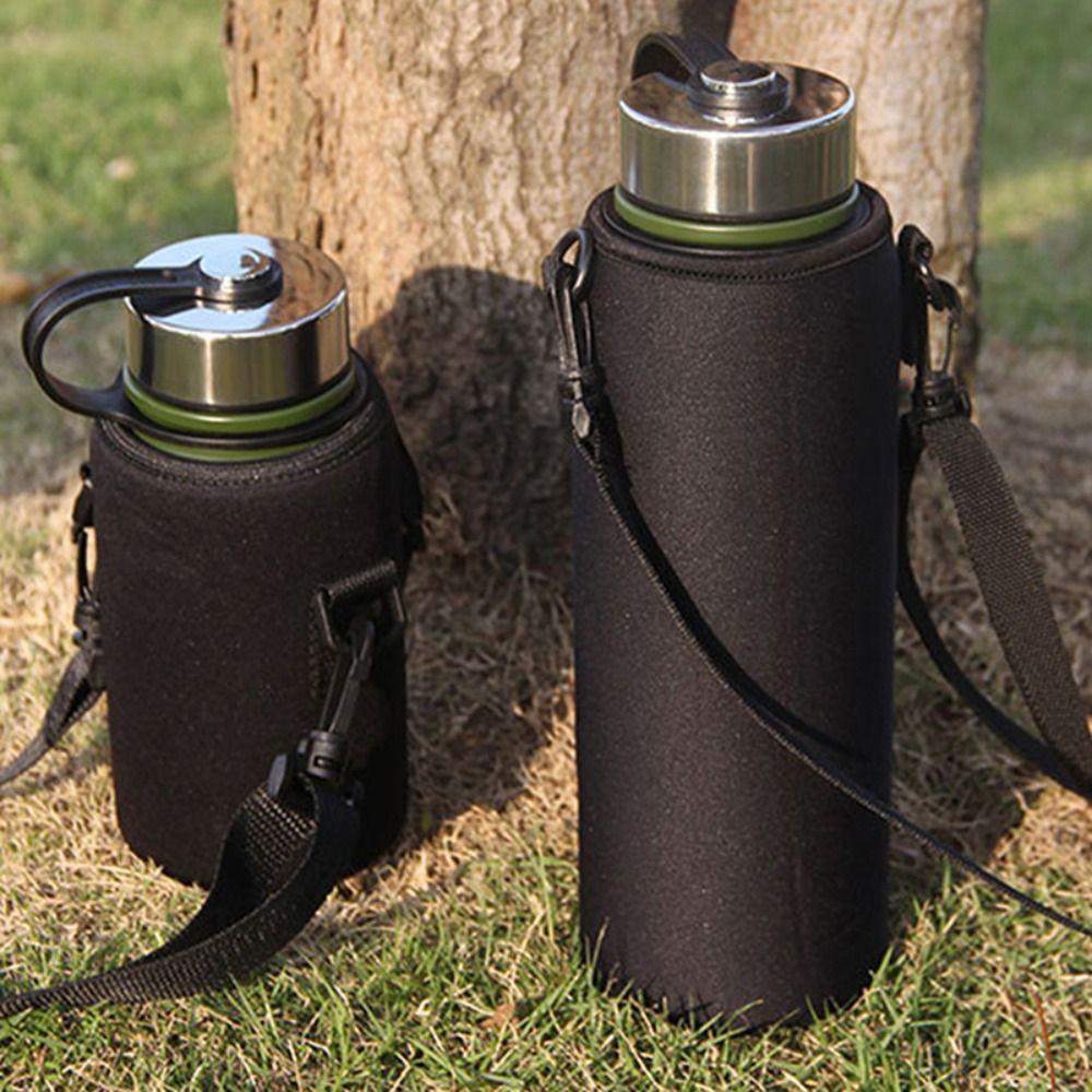 Полезный чехол с ремешком, портативный чехол для бутылки с водой с рукавом для чашки, чехол для бутылки с водой с вакуумной чашкой и рукавом