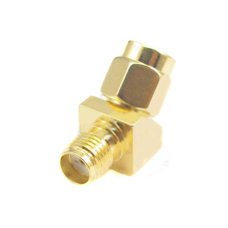 SMA между мужчинами и женщинами, угол 45 градусов, угол 135, адаптер разъема для гоночной антенны Goggle