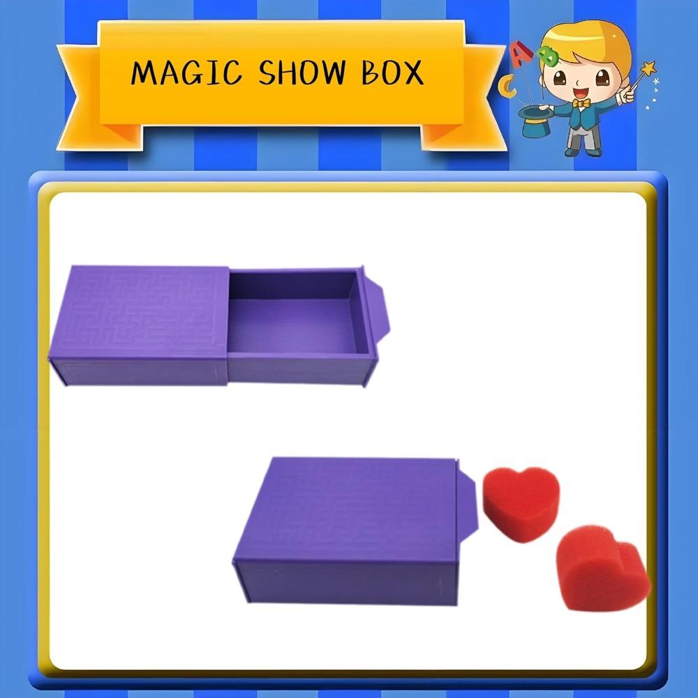 Magic Purple Magic Box Plastic Magic Kits Wonderful Magic Disappearing Box for Kids Teens