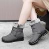 Женские зимние теплые сноубутсы, водонепроницаемая ткань, подкладка из искусственного меха, водонепроницаемые ботильоны, нескользящая уличная обувь, походные спортивные ботинки