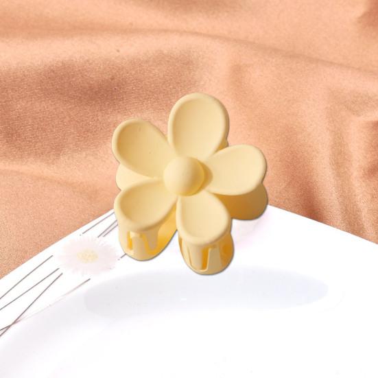 2 шт., маленький коготь для волос в форме цветка, легко открывается, сильная фиксация, боковая шпилька, пластиковая смола, мини-заколка для волос, аксессуар для волос для ежедневной вечеринки