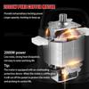 6L 2000W 2 Gear Electric Meat Grinder Kitchen Chopper Mincer Stainless Steel Garlic Vegetable Blender Mixer Baby Food Processor