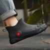 Rain Shoes Men's Short Boots Short Tube Waterproof Non-slip Four Seasons Models Soft Bottom Chef Casual Waterproof Shoes Site Wear Rubber Shoes