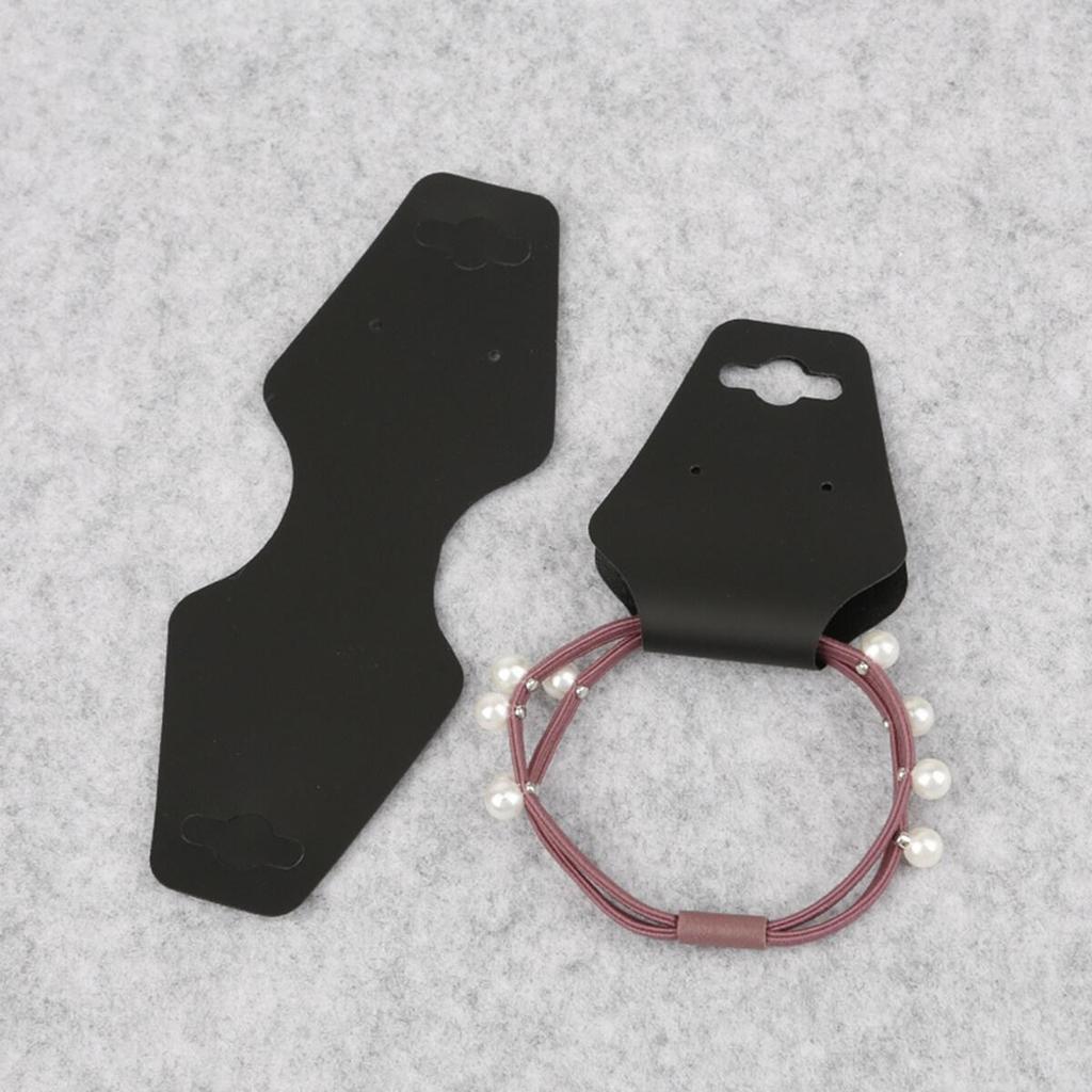 100 шт./пакет, крафт-бумага, лента для волос, упаковка для карточек, ПВХ-бирки, демонстрационные карты для ювелирных изделий, серьги, браслет, ожерелье, подвесные открытки