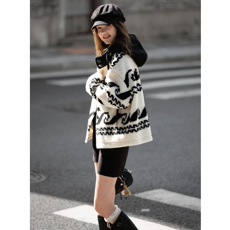 Короткая зимняя куртка TonLion 2025 с капюшоном из искусственного меха