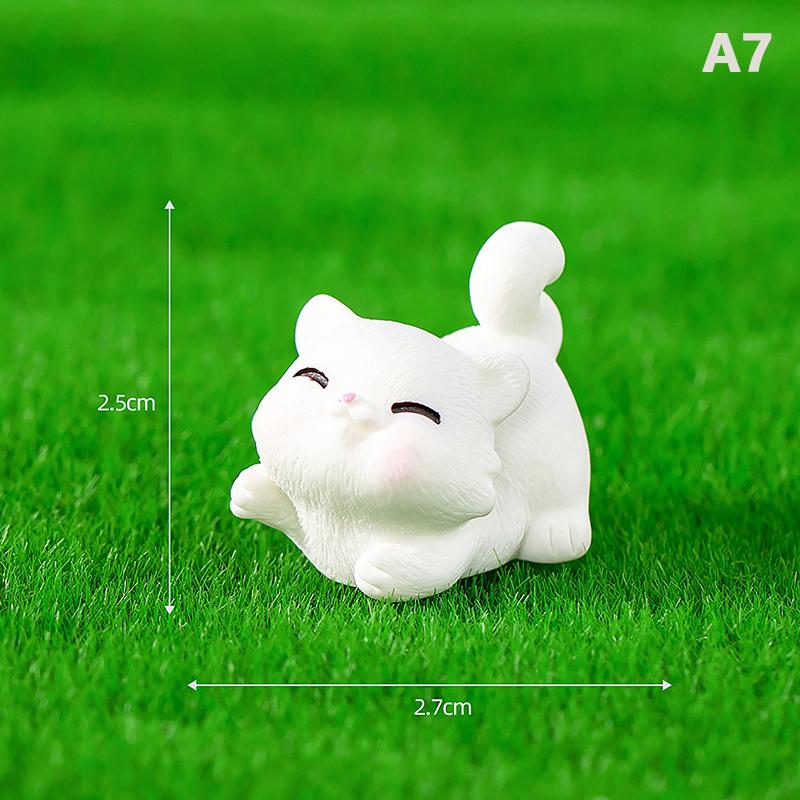 Миниатюрные фигурки животных, маленькая кошка, поделки из смолы, дом, микро-Сказочный сад, аксессуары «сделай сам», креативное украшение для дома, автомобиля