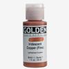 Golden : Fluid Acrylic Paint : 30ml (1oz) : Copper Fine Iridescent