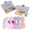 Plastic 10 Slots Adjustable Jewelry Storage Box Case Craft Organizer Beads