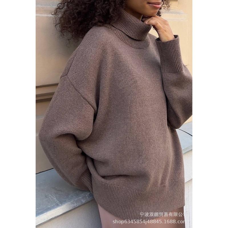 Женские модные толстовки с длинным рукавом, топы, свободные толстовки, свитера с высоким воротом, осенние свитера с высоким воротом