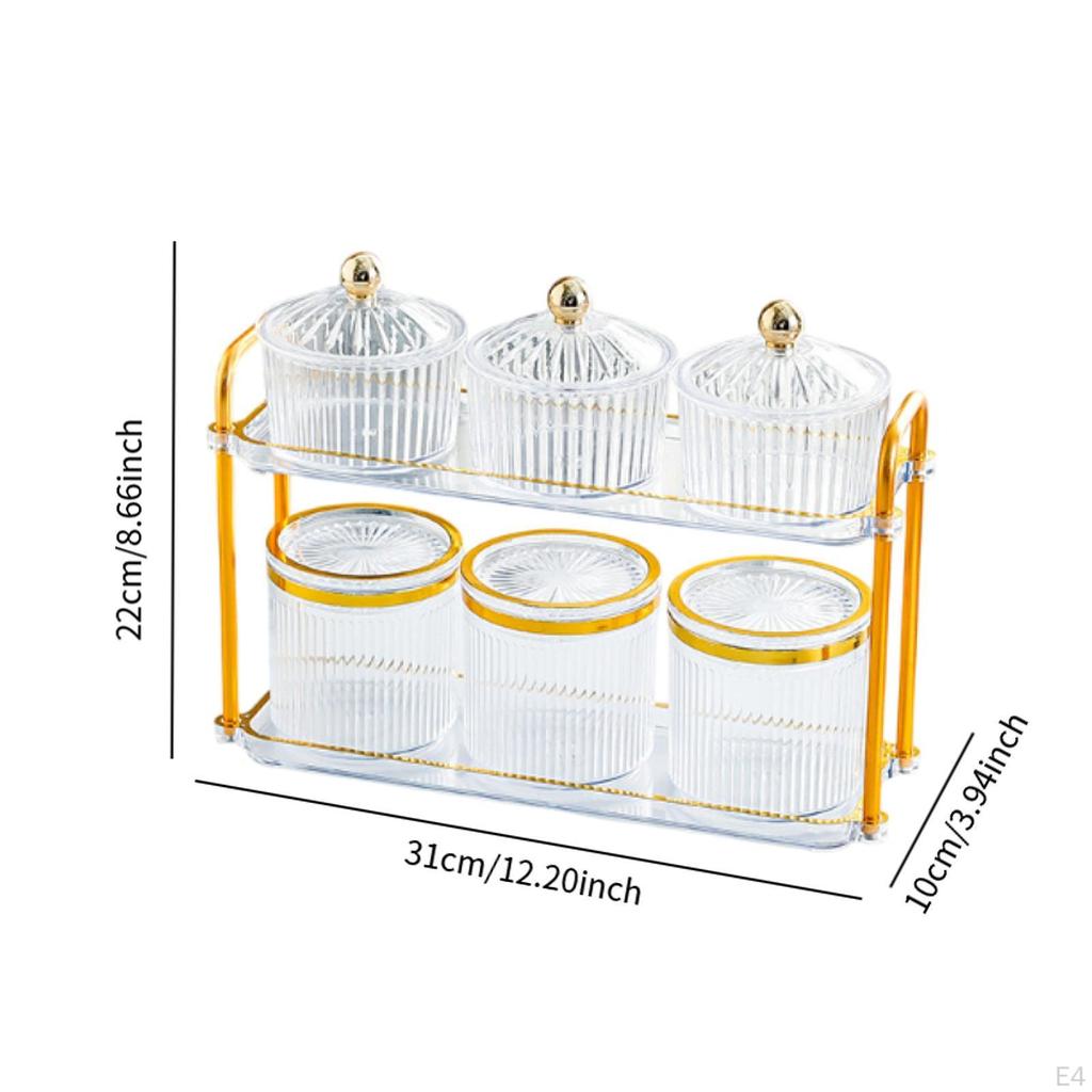 Декоративный поднос для орехов, герметичные банки для хранения, элегантная разделенная закуска, блюдо для сухофруктов