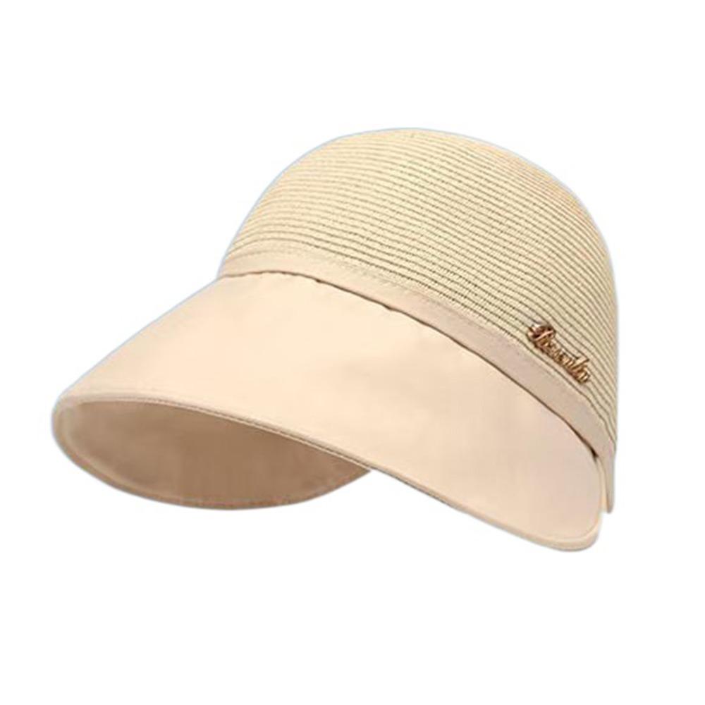 UV Protection Women's Straw Hat Wide Brim Fisherman Cap Fashion Bucket Sunhat  Camping