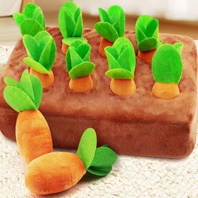 Игрушки Коврик для нюхания Садовые плюшевые игрушки-морковки Игрушка-жевалка для домашних животных Собака Тяни-толкай Морковки Детские развивающие игрушки