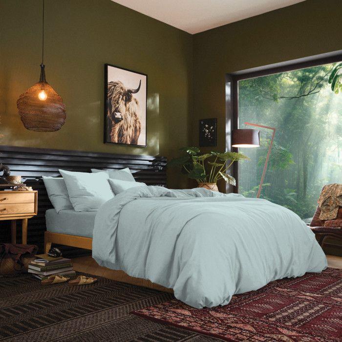 Housse de couette 260 x 240 cm "Prémium" pour lit 2 places King Size - Prémium Menthe