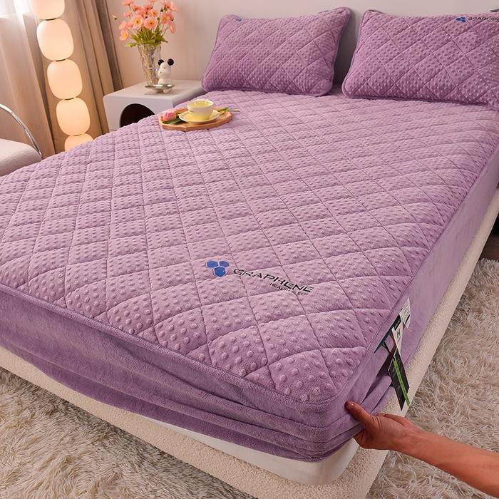 Новый графеновый молочный флис с хлопчатобумажной простыней, теплое и быстро нагревающееся покрывало, защитный чехол для дома Simmons