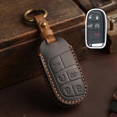 Подходящий Jeep JEEP Бесплатный Легкий Чехол для Ключа Большой Командир Компас Гранд Чероки Кожаный Ручной Работы Защитный Чехол