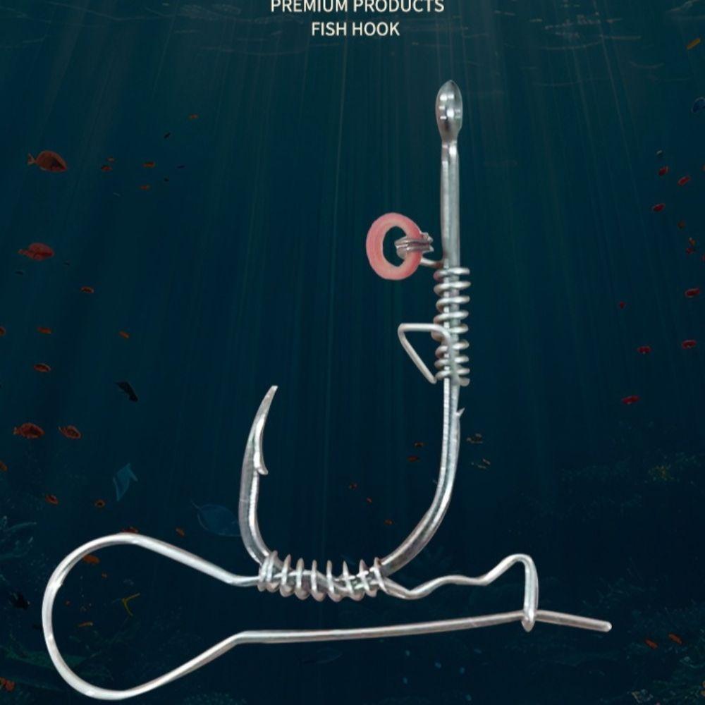 20pcs Durable High-carbon Steel Fishhook Corrosion Preventive Hawksbill Single Hook Sea Fishing