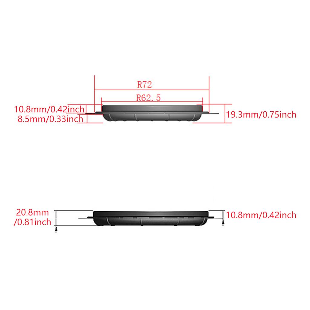 Сабвуферный динамик, диафрагма, излучатель НЧ-динамика, усиливающий басы, резиновый и железный аксессуар для динамика 6,5/8 дюймов
