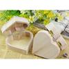 Storage Boxes Bins Heart Shape Wood Box Jewelry Box Home Storage Bin Earrings Ring Case