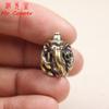Mini Lord Ganesha Buddhas Statue Elephant God Sculptures Ganesh Figurines Pure Copper Home Garden Buddha Decoration Model Gift