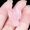 1Pc Mini Reiki Healing Crystal Carved Wolf Head Shape Ornament Decoration, Energy Natural Stone Amethyst Jade Agate Sodalite Gems Home Decor Jewelry