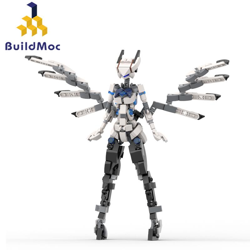 MOC Interstellars Creativity Mecha Building Blocks For Game Warframed Warriors Swordsman Mech Robot Series Bricks Toy Kids Gift