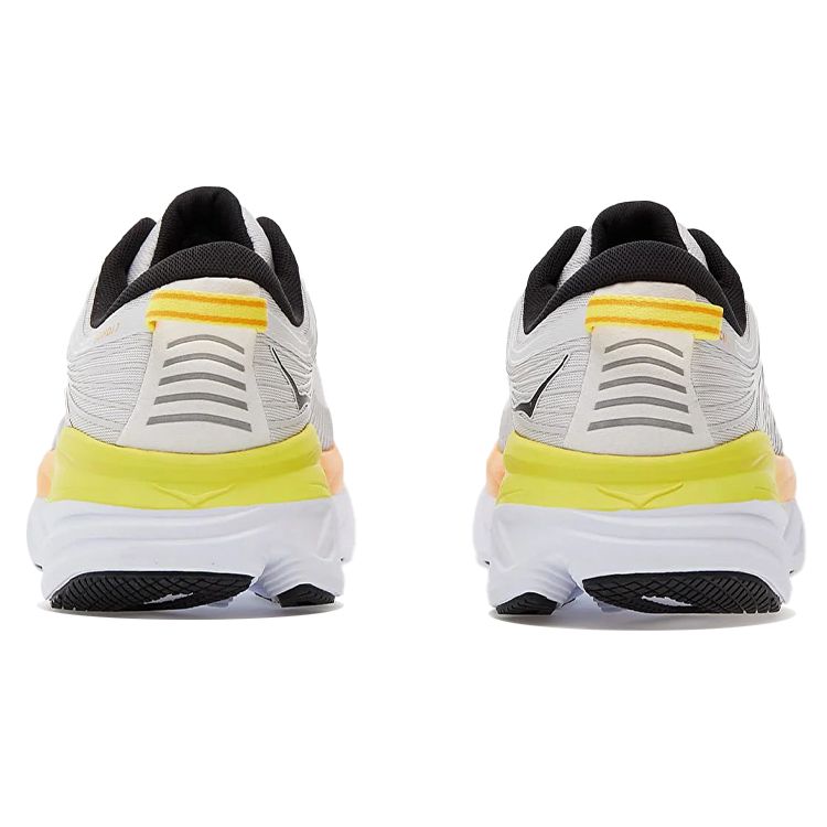 HOKA Bondi 7 Nimbus Cloud Yellow Мужские кроссовки Серые сияюще-желтые 1110518-NCRY