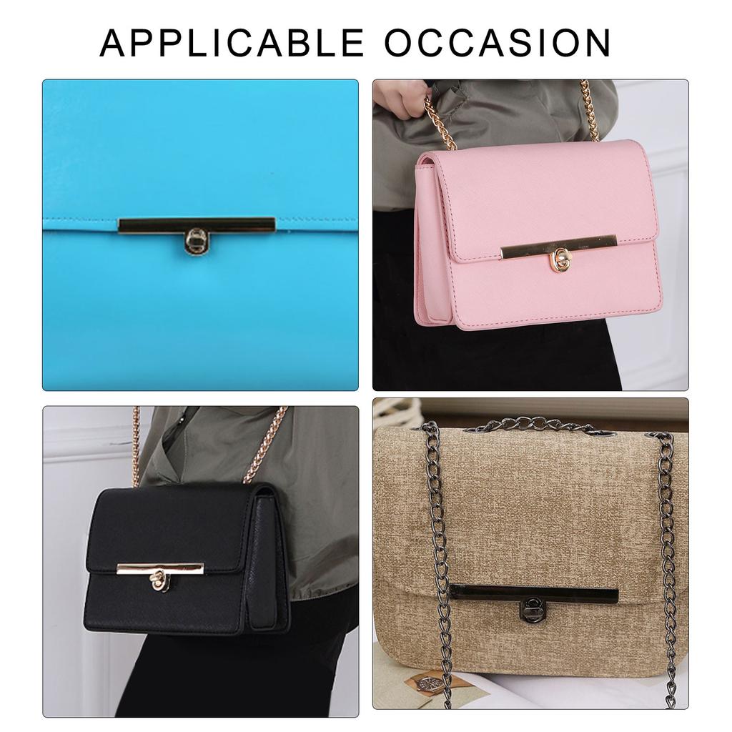 Fashion Metal Twist Lock Clasp 9.5CM for Handbag Craft Practical DIY Bag Hardware Purse Lock Replacement