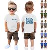 Футболки для малышей, девочек и мальчиков, детские футболки с короткими рукавами и принтом для мальчиков и девочек 1-12 лет