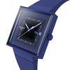 Часы Swatch Square Bioceramic Squarely Blacklight, Синие, SO34N700