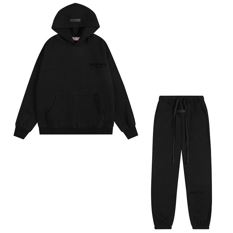 Худи Fog Essentials с flocked-буквами - Унисекс, свободный крой, с подкладкой из плюша