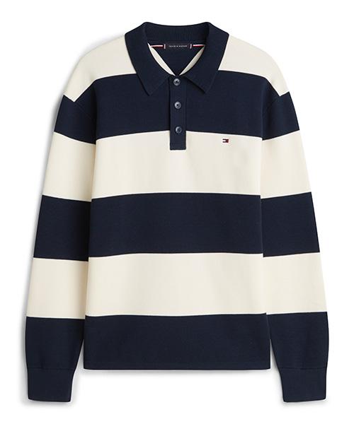 TOMMY HILFIGER Full Milano Long Sleeve Polo (T12G0Kpn060Mt10A4)