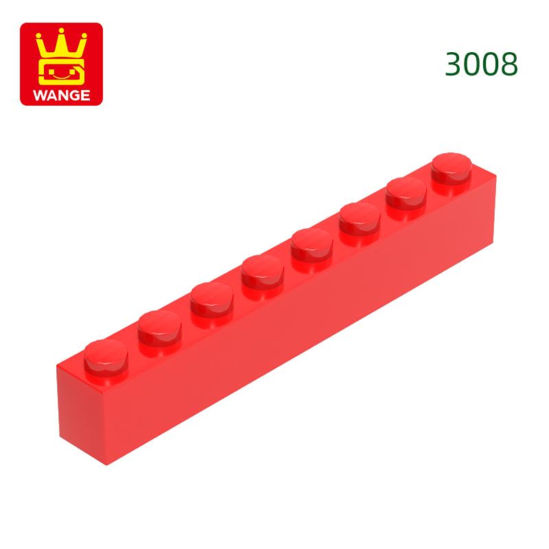 Нетоксичный 33 шт./лот 3008 1x8 Строительный блок с высоким отверстием Moc Базовые классические детали Кирпичные аксессуары Совместимы с DIY Детские игрушки Подарочная коробка