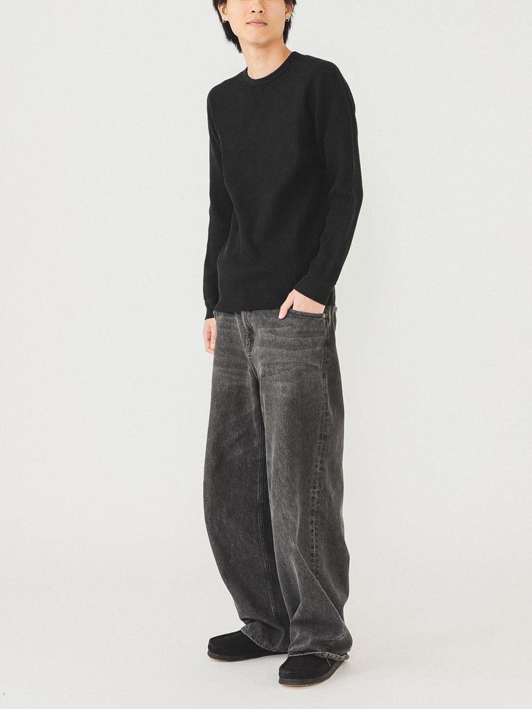 Beams Men's Thermal T-Shirt, Black, Size S (11140656103)