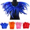 25-30CM Feather Shawl Shoulder Wrap Cape Soft Adjustable Retro Gothic Collar Cosplay Party Stage Performance Feather Skirt Dancer Costume